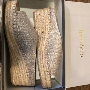 Sparkly Franco Sarto wedge sandal!
